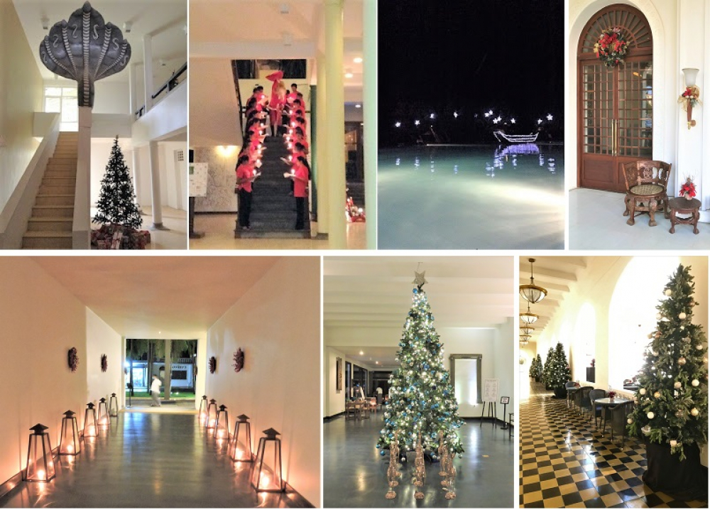 ホテルのクリスマスの装飾やイベント